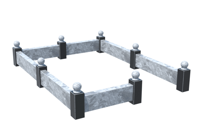 Цоколи на могилу в Кургане | Цоколь на могилу №0031