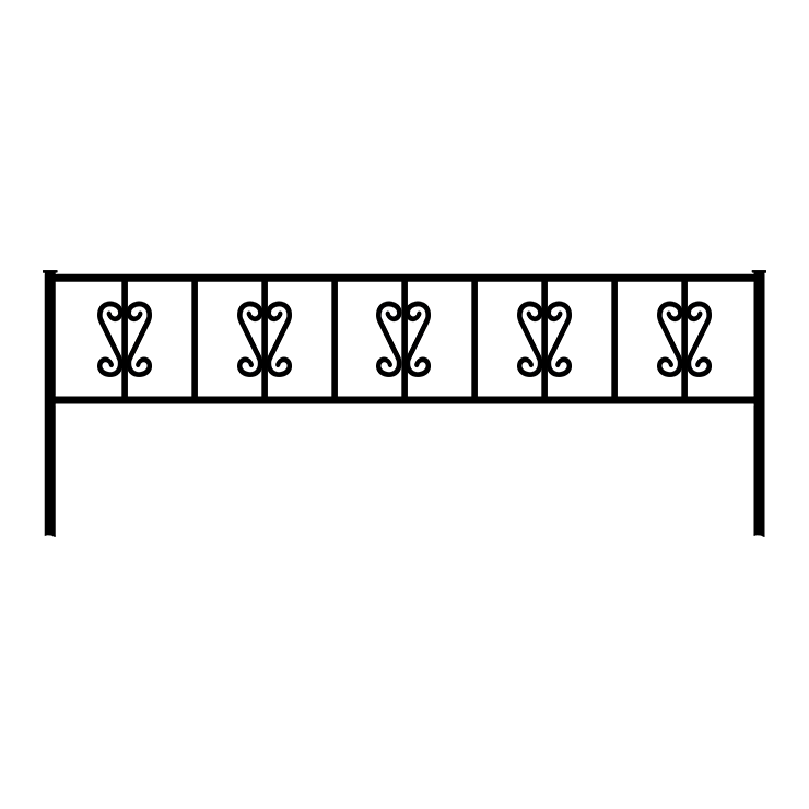Металлические оградки, столы, скамейки в Кургане | Оградка №8
