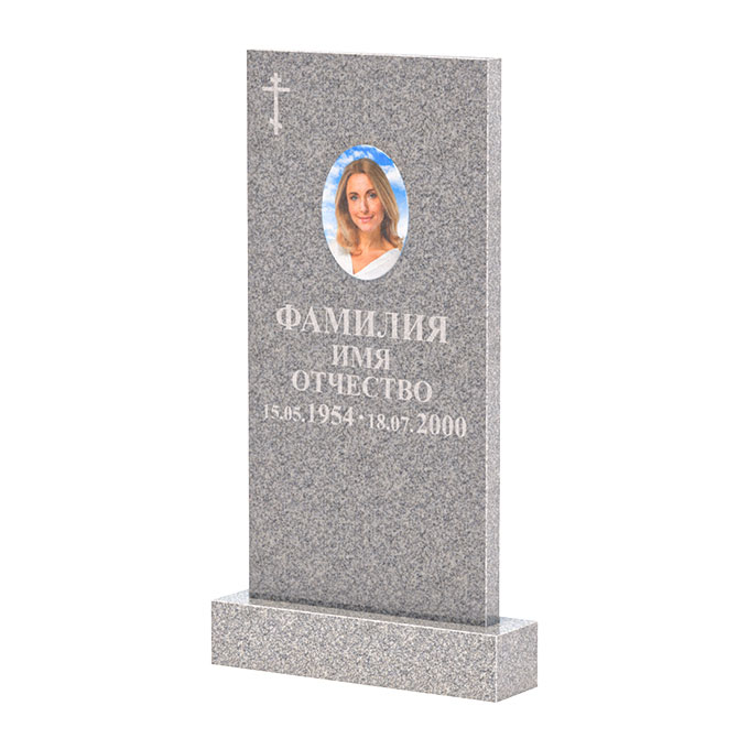 Памятники из цветного гранита в Кургане | Памятник из Сибирского гранита прямой