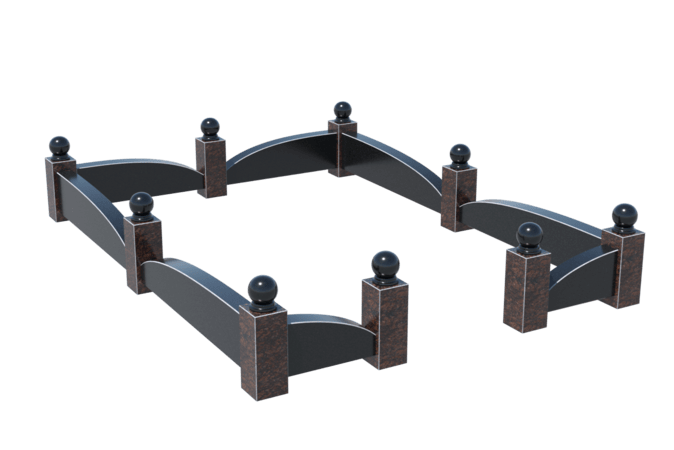 Цоколи на могилу в Кургане | Цоколь на могилу №0044