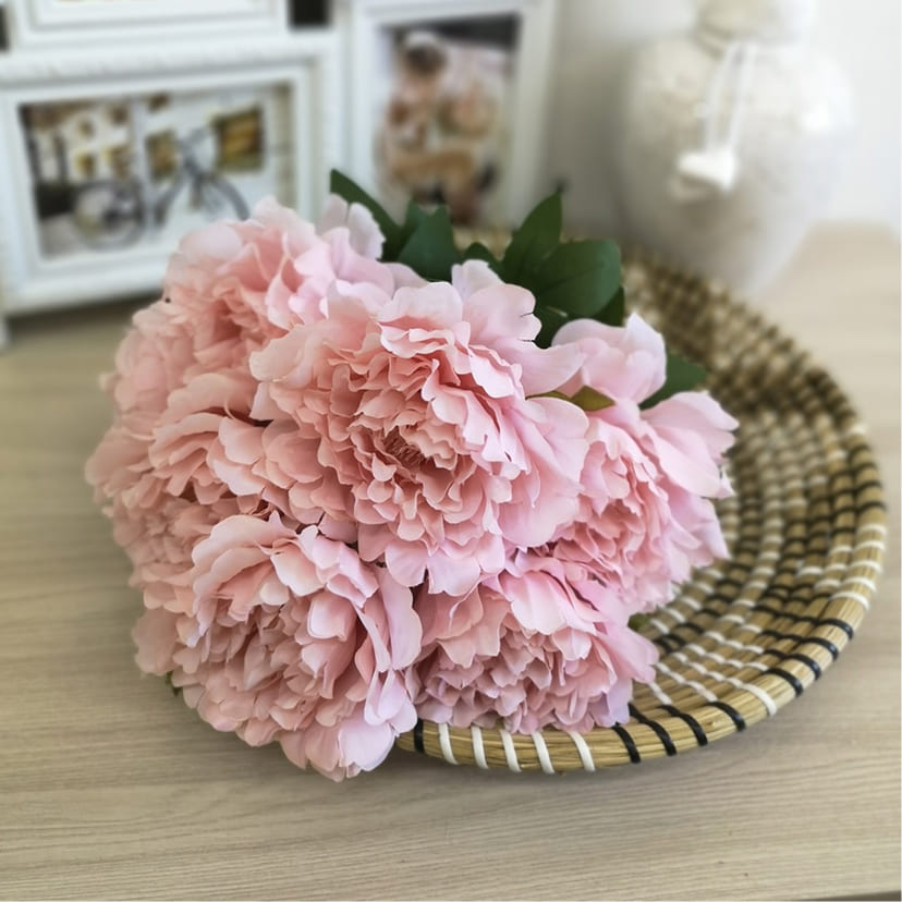 Искусственные цветы в Кургане | Цветы искусственные «Пионы», розовые, букет