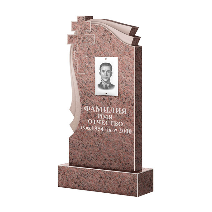 Гранитные памятники в Кургане | Памятник из гранита Розалия Pink ФГЦ-081