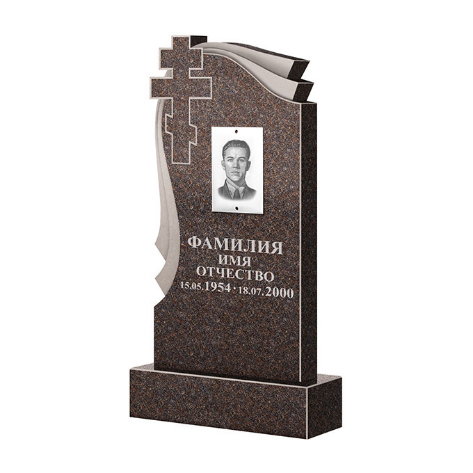 Гранитные памятники в Кургане | Памятник из гранита Карел Brown ФГЦ-081