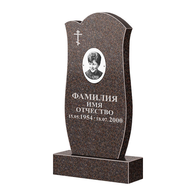 Памятники из цветного гранита в Кургане | Памятник из гранита Карел Brown ФГЦ-039