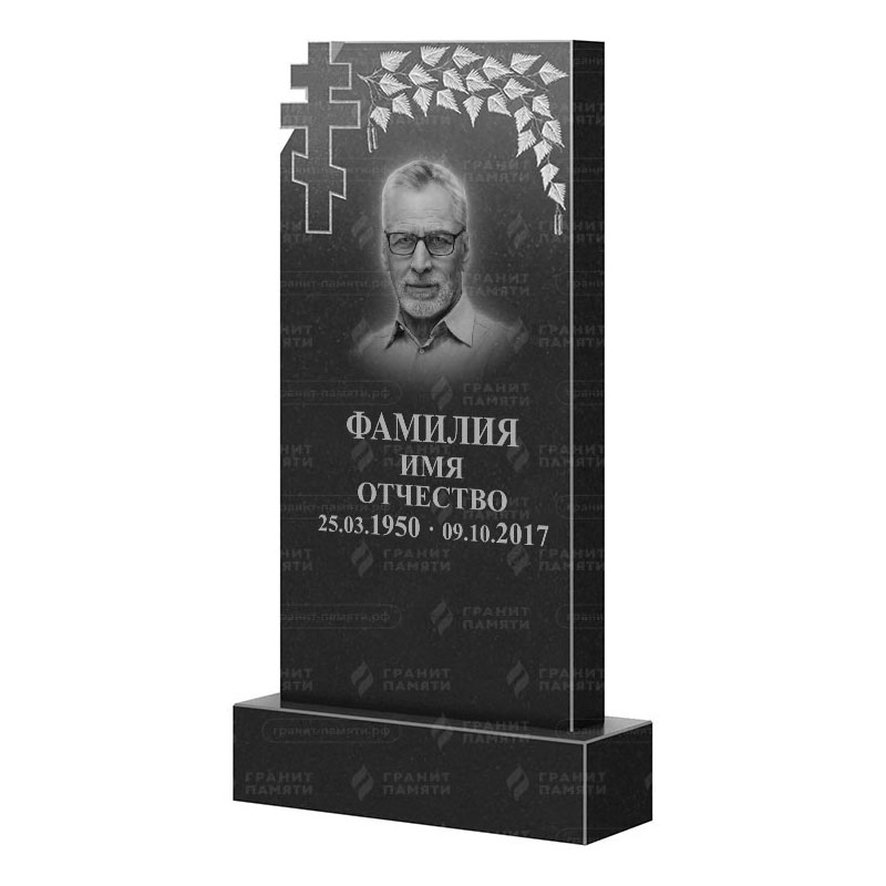 Памятники из гранита с деревом в Кургане | Гранитный памятник ФГ-202