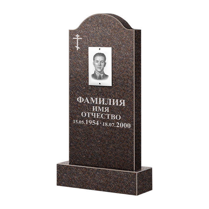 Памятники из цветного гранита в Кургане | Памятник из гранита Карел Brown ФГЦ-012