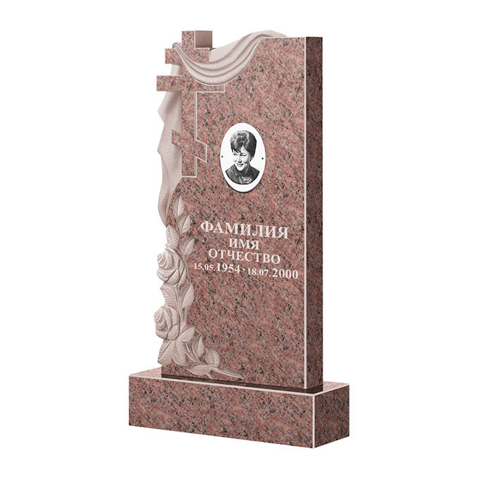Гранитные памятники в Кургане | Памятник из гранита Розалия Pink ФГЦ-189