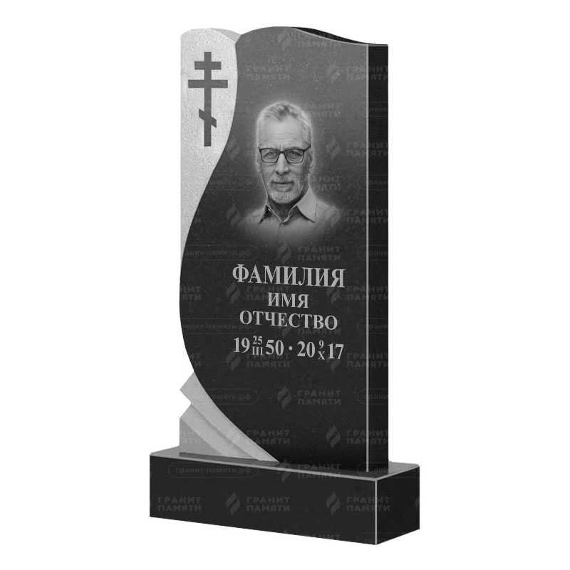 Памятники из гранита вертикальные в Кургане | Гранитный памятник ФГ-169