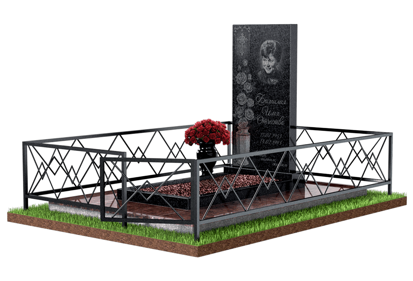 Благоустройство захоронения в Кургане