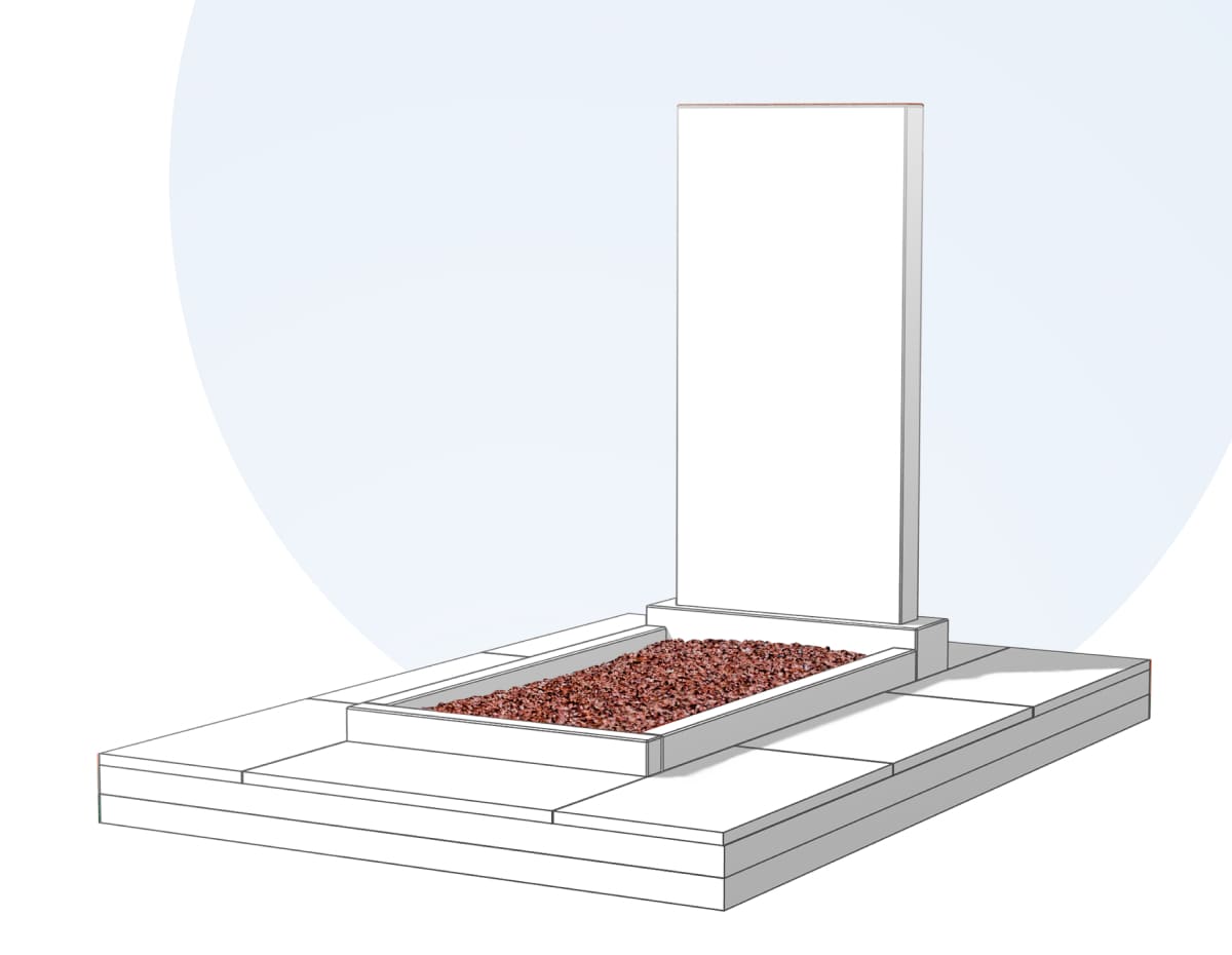 Засыпка цветника камушками в Кургане