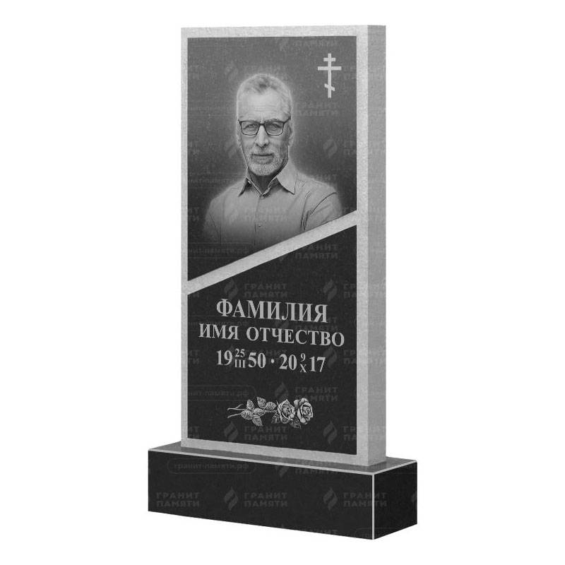 Памятники из гранита вертикальные в Кургане | Гранитный памятник ФГ-164