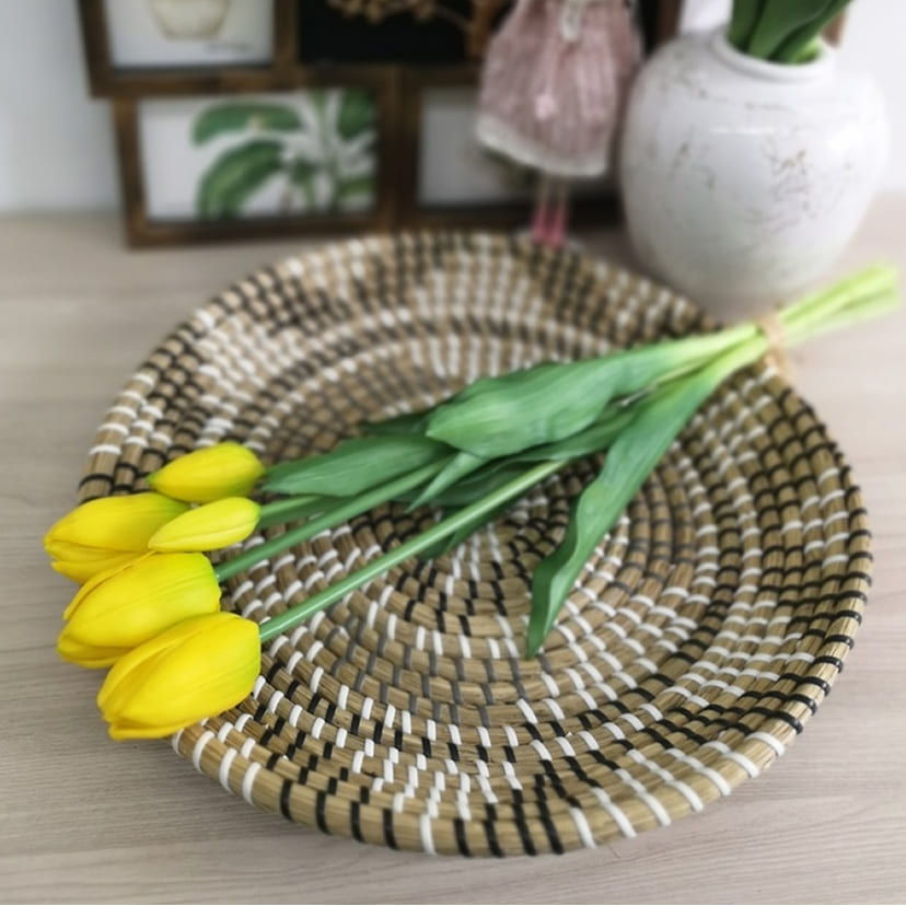 Искусственные цветы в Кургане | Цветы искусственные «Тюльпаны, бутоны», желтые, букет