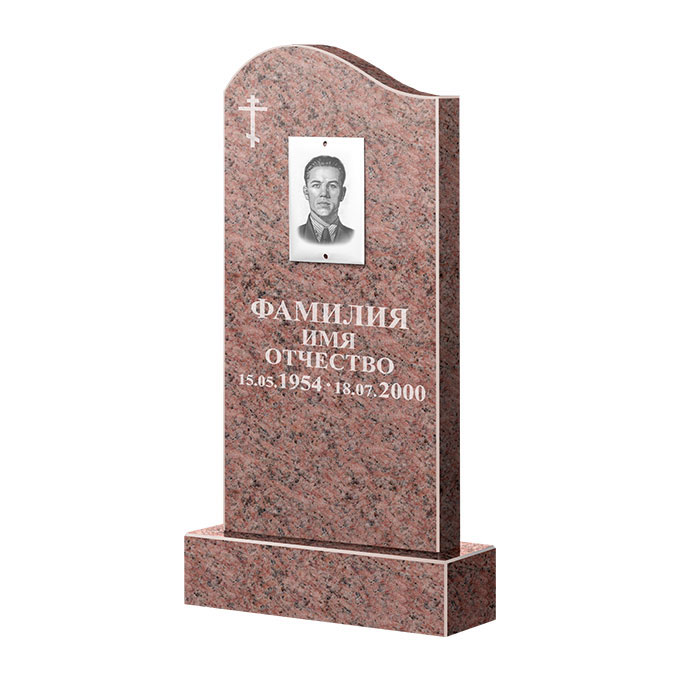 Памятники из цветного гранита в Кургане | Памятник из гранита Розалия Pink ФГЦ-030