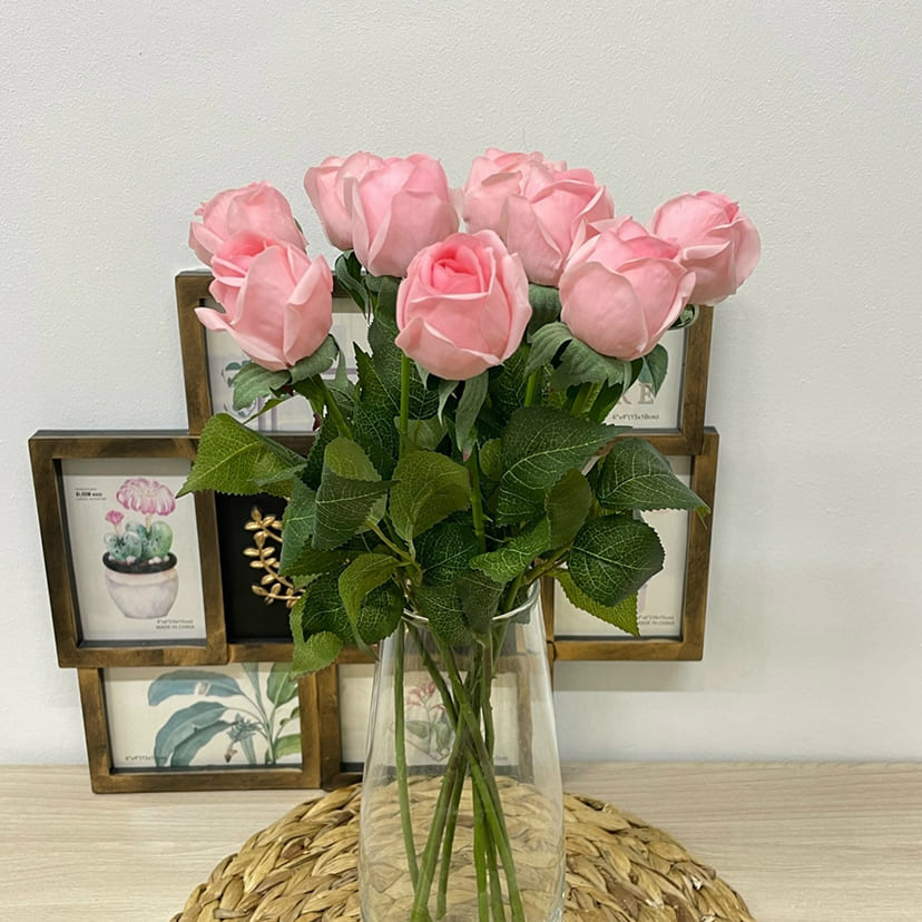 Искусственные цветы в Кургане | Цветок искусственный «Роза», нежно-розовая, одиночный