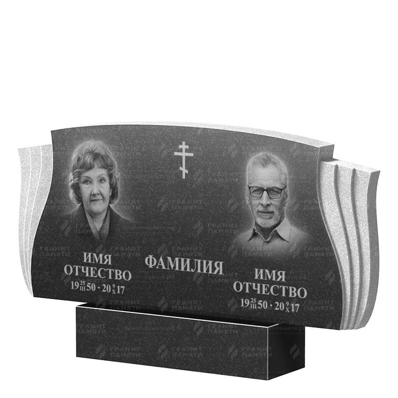 Гранитные памятники в Кургане | Двойной гранитный памятник ФГ-264