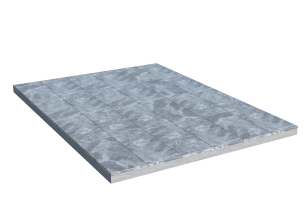 Площадки на могилу в Кургане | Площадка с мраморной облицовкой