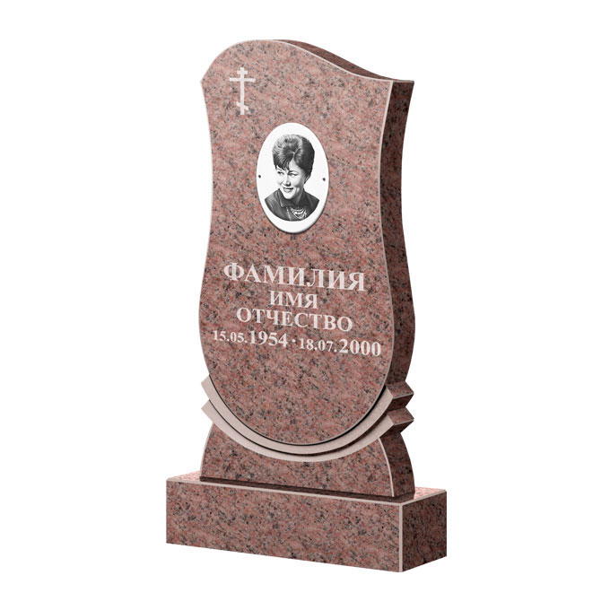 Гранитные памятники в Кургане | Памятник из гранита Розалия Pink ФГЦ-056