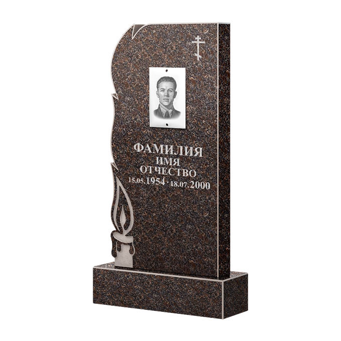 Памятники из цветного гранита в Кургане | Памятник из гранита Карел Brown ФГЦ-106