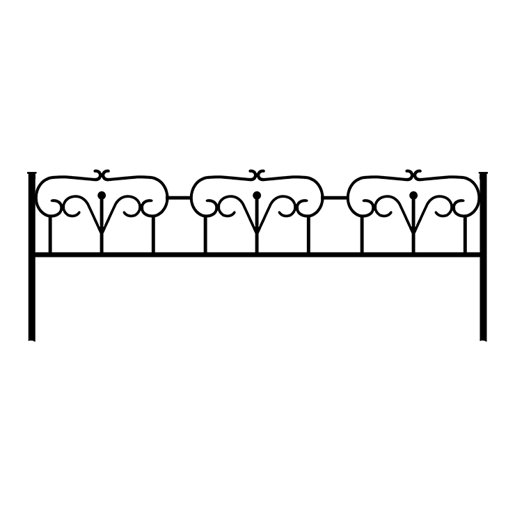 Металлические оградки, столы, скамейки в Кургане | Оградка №2
