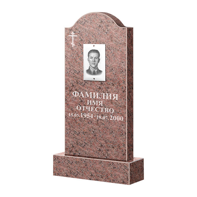 Памятники из цветного гранита в Кургане | Памятник из гранита Розалия Pink ФГЦ-012