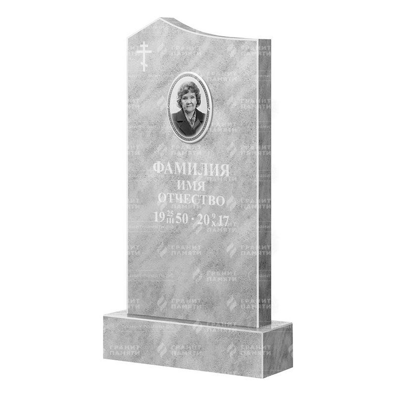 Бюджетные памятники в Кургане | Мраморный памятник ФМ-008