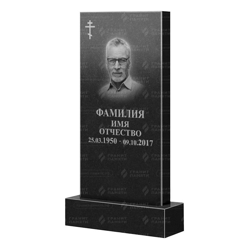 Памятники из гранита классические в Кургане | Гранитный памятник Прямой