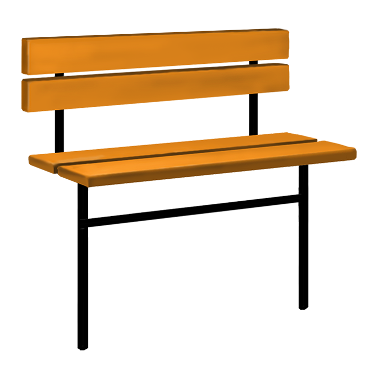 Металлические оградки, столы, скамейки в Кургане | Скамейка №3 со спинкой