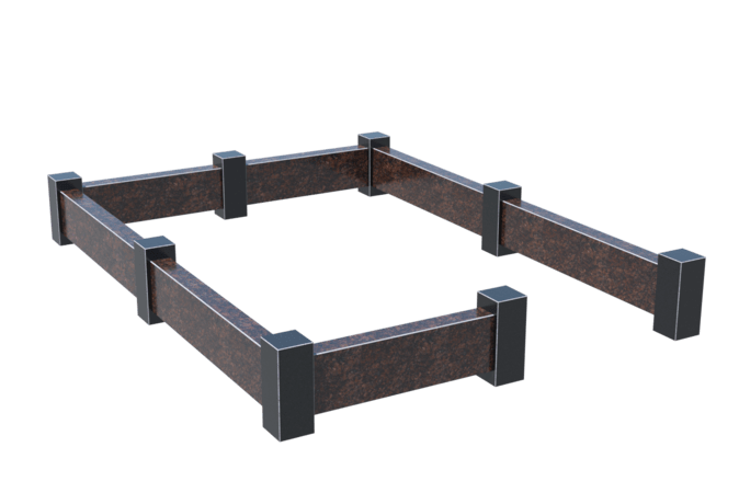 Цоколи на могилу в Кургане | Цоколь на могилу №0033