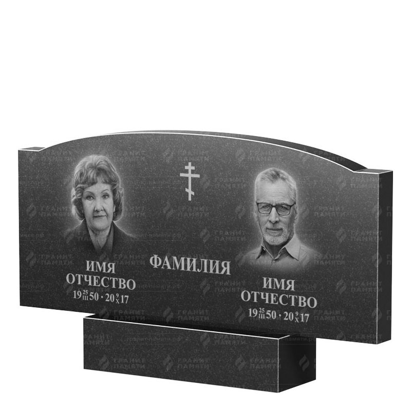 Гранитные памятники в Кургане | Двойной гранитный памятник ФГ-257