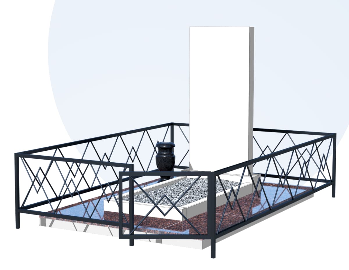 Благоустройство захоронения в Кургане