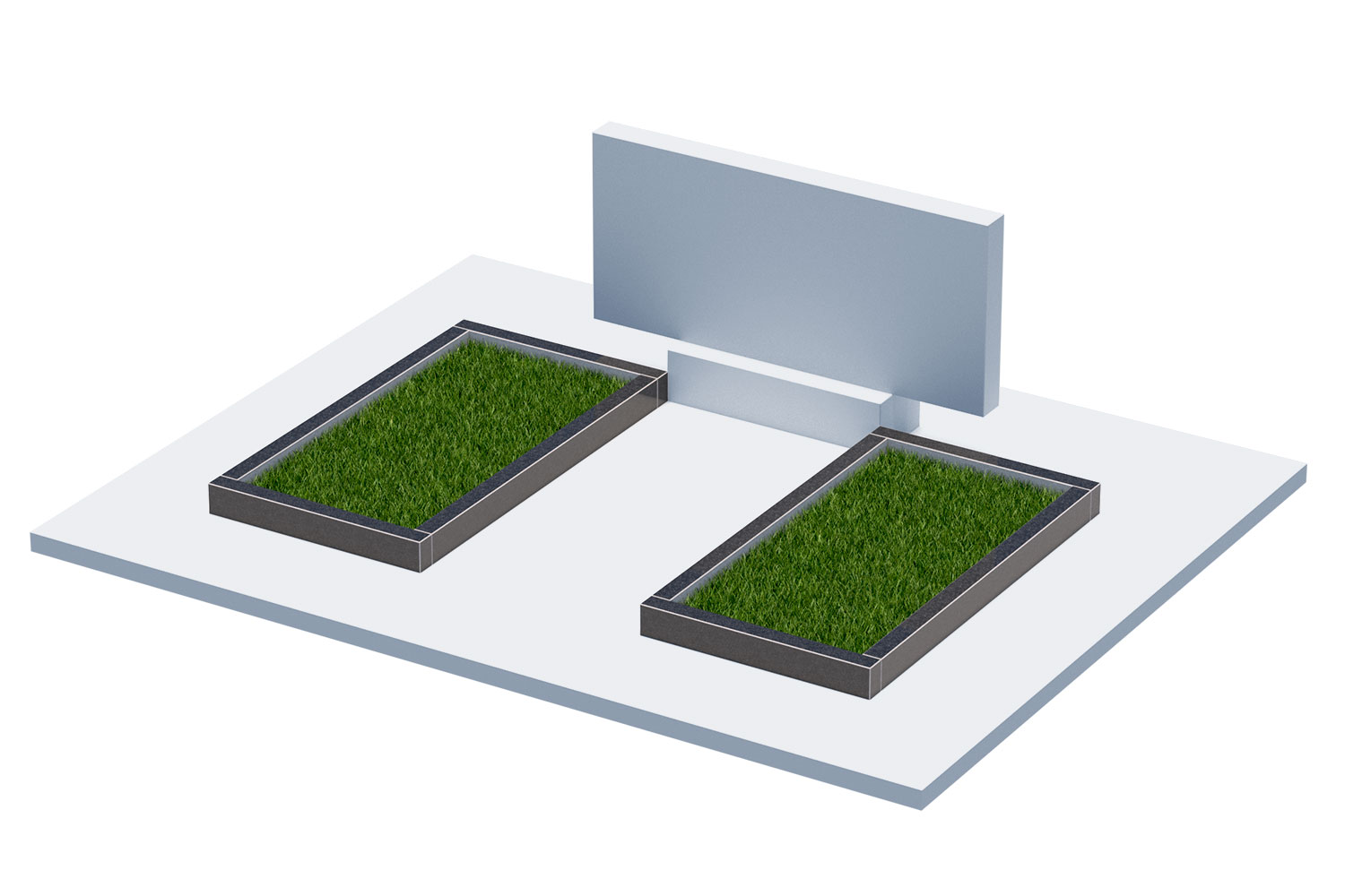 Цветники и надгробные плиты в Кургане | Цветник Автономный, 2 шт