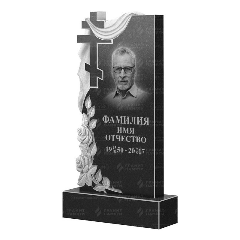 Памятники из гранита вертикальные в Кургане | Гранитный памятник ФГ-189