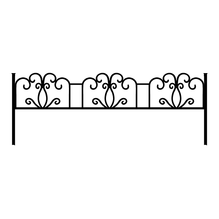 Металлические оградки, столы, скамейки в Кургане | Оградка №4