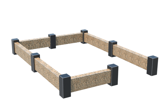 Цоколи на могилу в Кургане | Цоколь на могилу №0037