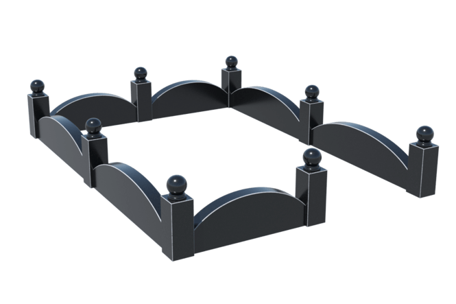 Цоколи на могилу в Кургане | Цоколь на могилу №0002