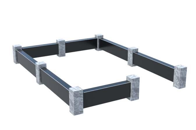 Цоколи на могилу в Кургане | Цоколь на могилу №0032