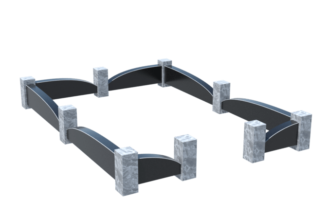 Цоколи на могилу в Кургане | Цоколь на могилу №0041