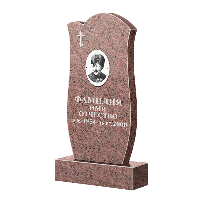Памятники из цветного гранита в Кургане | Памятник из гранита Розалия Pink ФГЦ-039