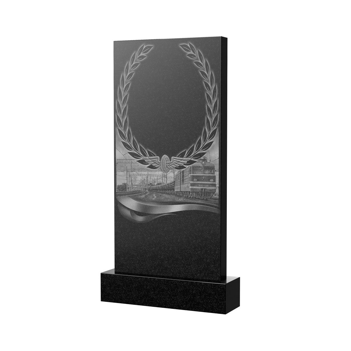 Художественное оформление памятника в Кургане | Художественное оформление на гранитную стелу, рисунок ВХО-054