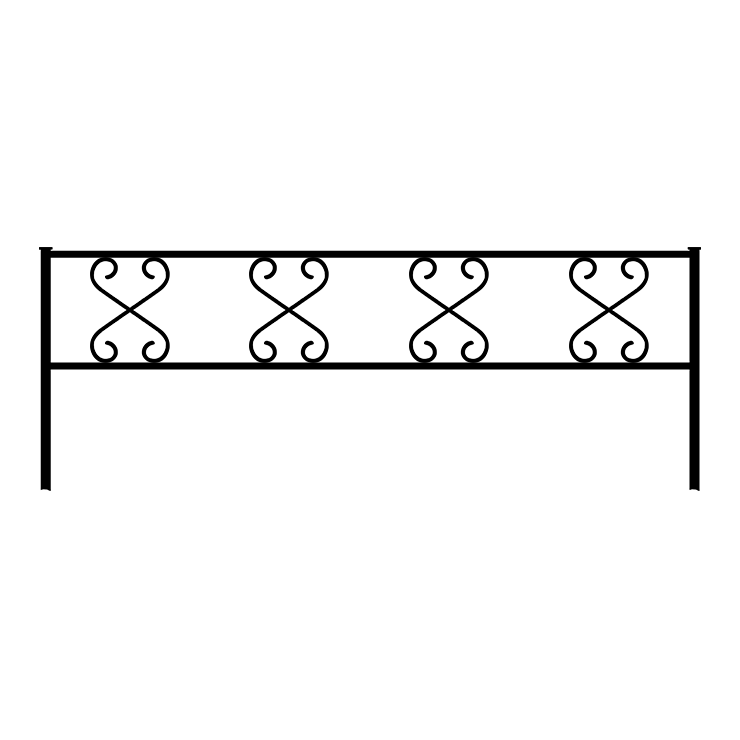 Металлические оградки, столы, скамейки в Кургане | Оградка №1