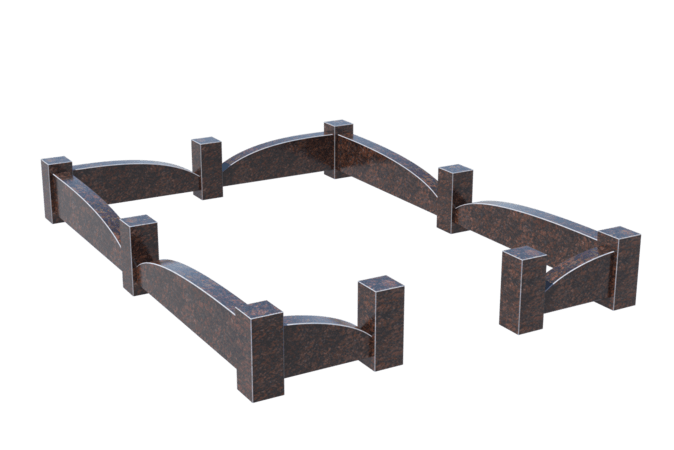 Цоколи на могилу в Кургане | Цоколь на могилу №0043