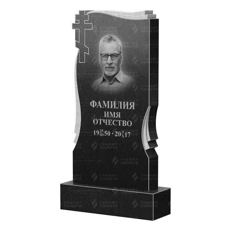 Памятники из гранита вертикальные в Кургане | Гранитный памятник ФГ-185